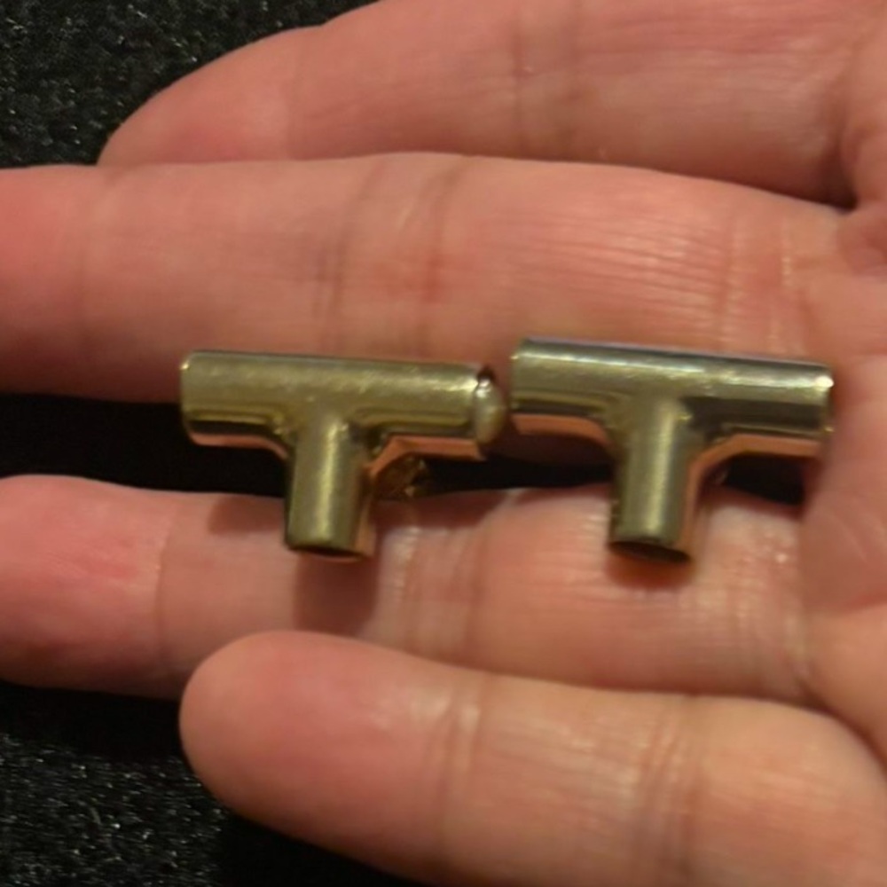 Vintage HICKOK T Connector Plumber’s Copper ‘PVC’  Cuff Links 

$6